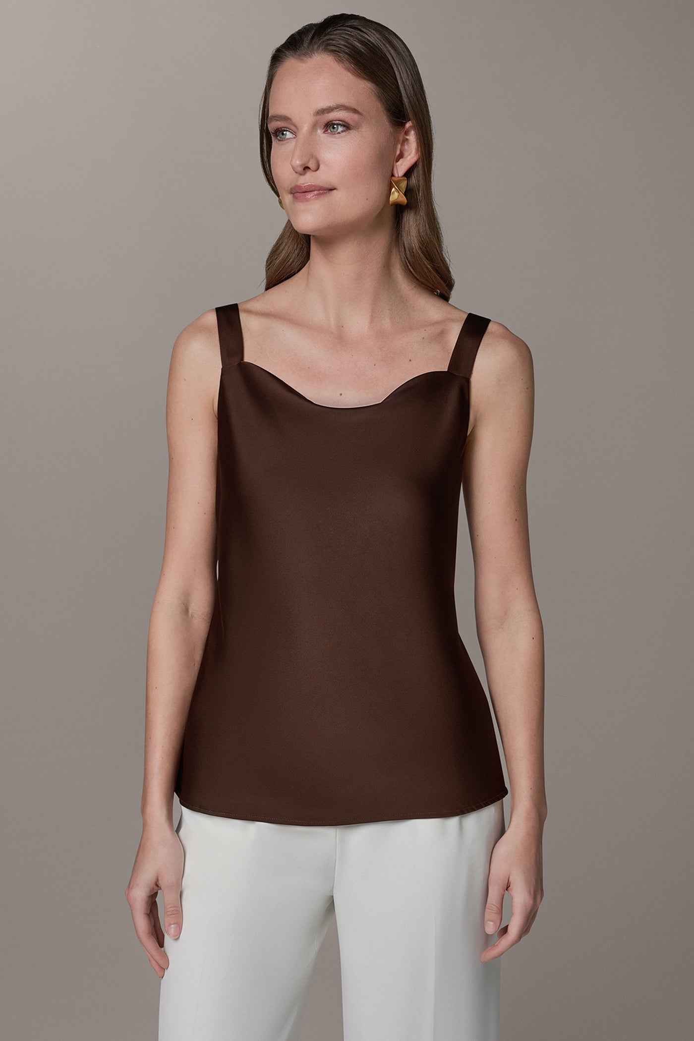 Donna Karan | SLEEVELESS COWL NECK CAMI