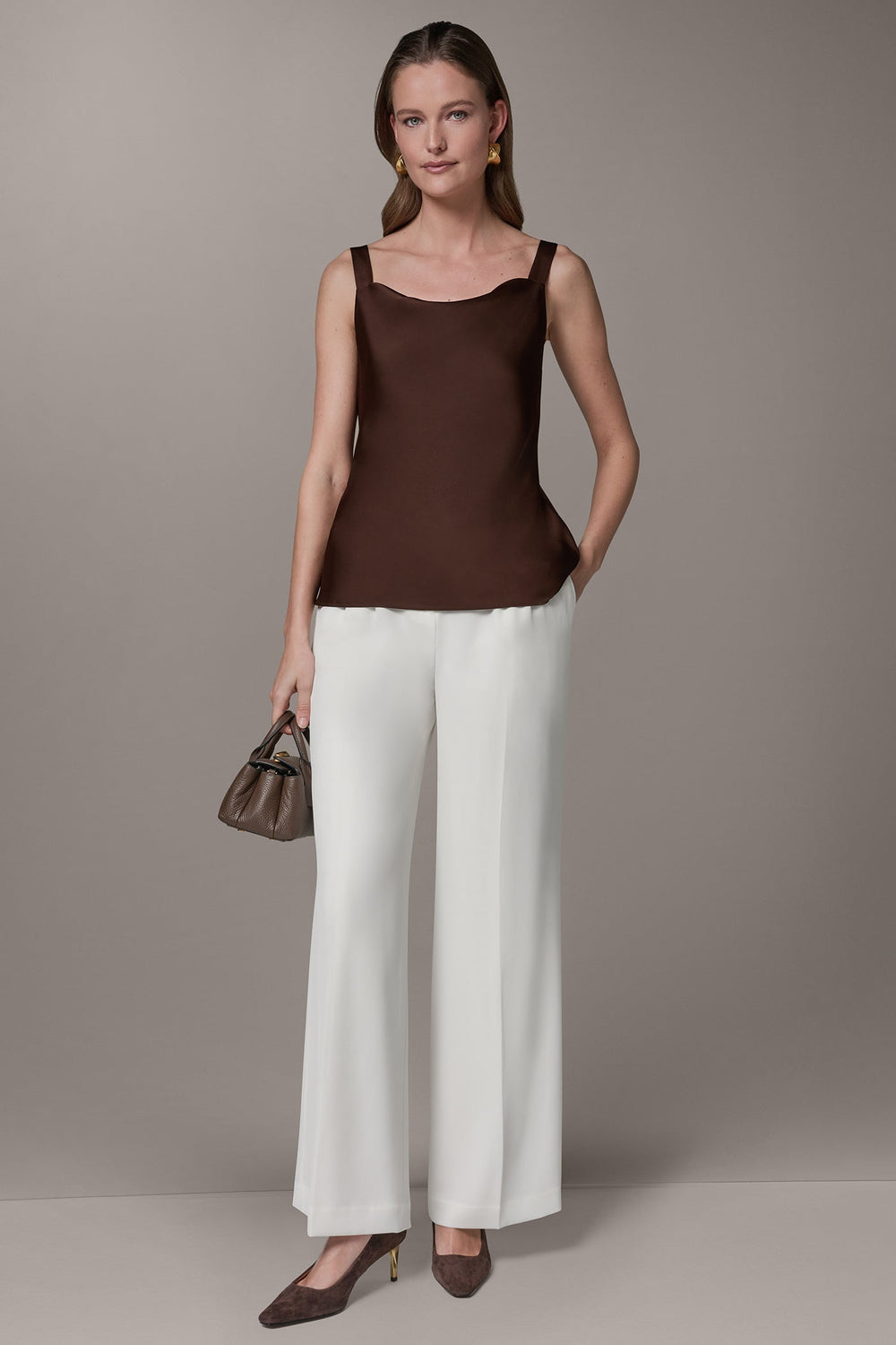 Donna Karan | SLEEVELESS COWL NECK CAMI