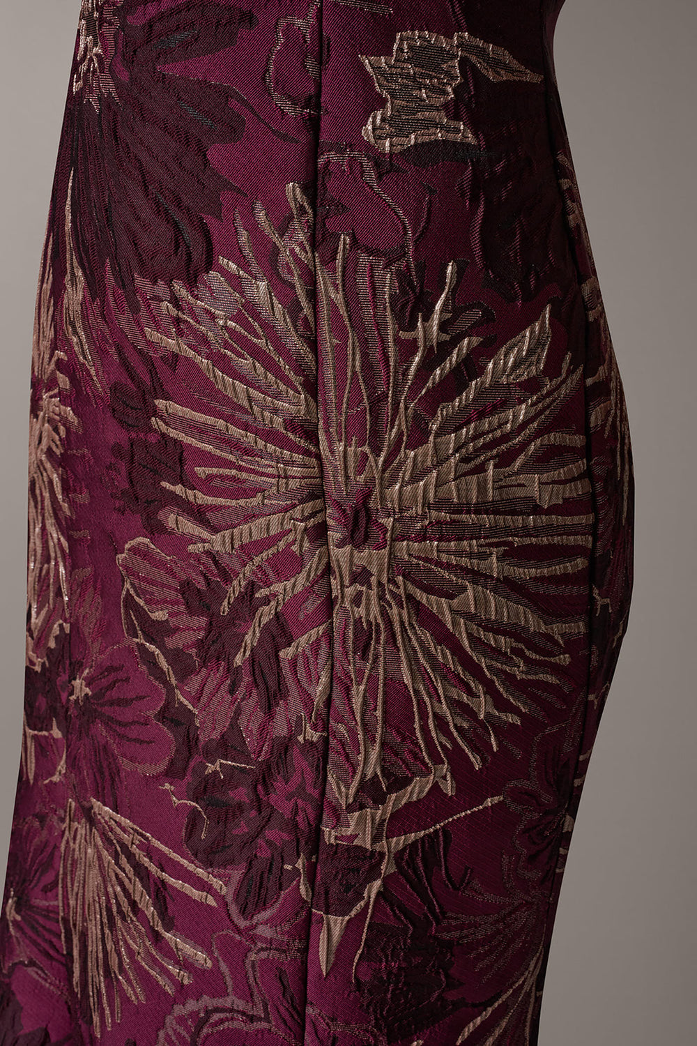 Donna Karan | ONE SHOULDER FLORAL TRUMPET GOWN