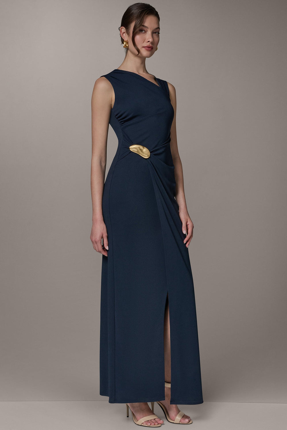 Donna Karan | SLEEVELESS ASYMMETRIC GOWN