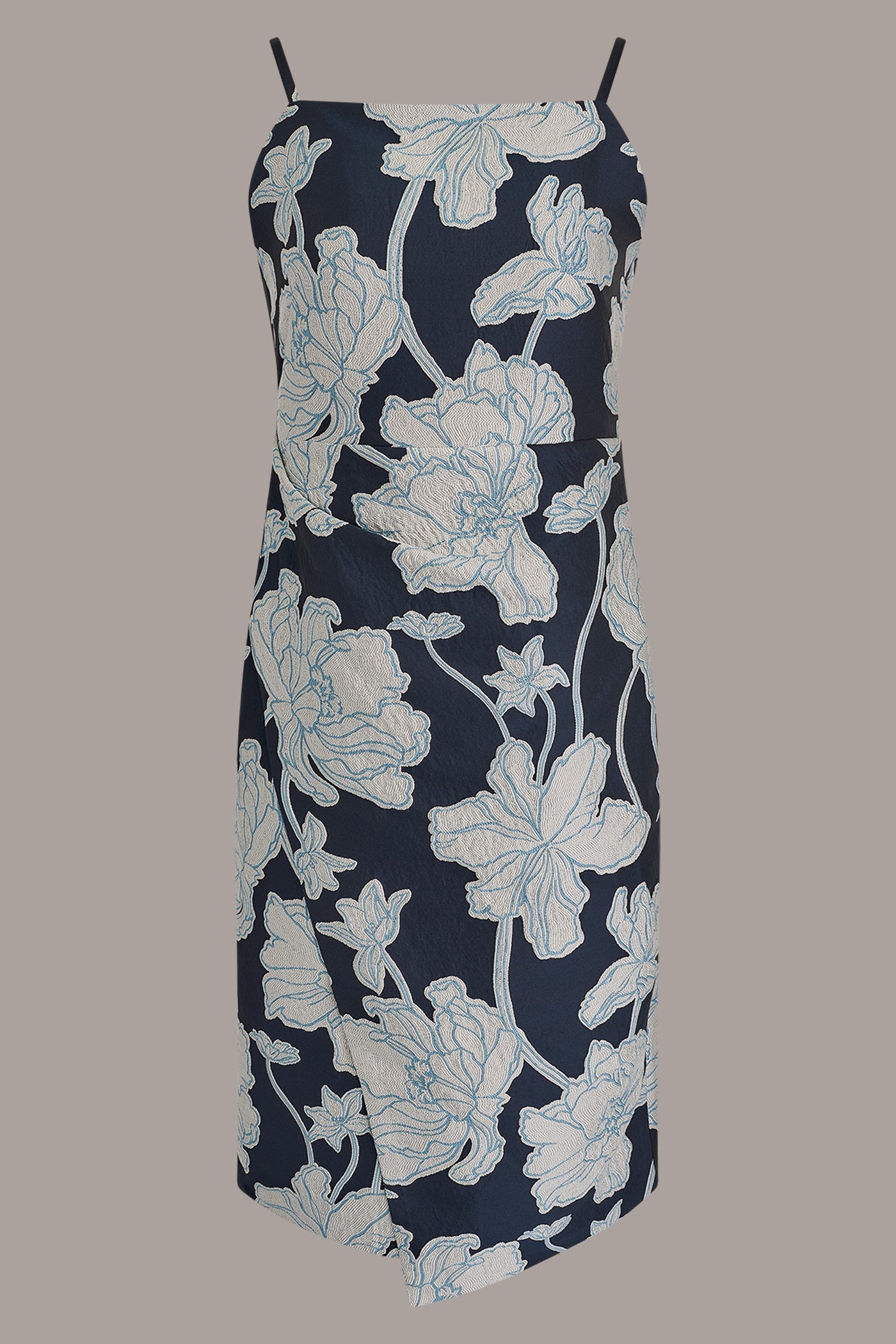 Donna Karan | SLEEVELESS FLORAL MIDI DRESS