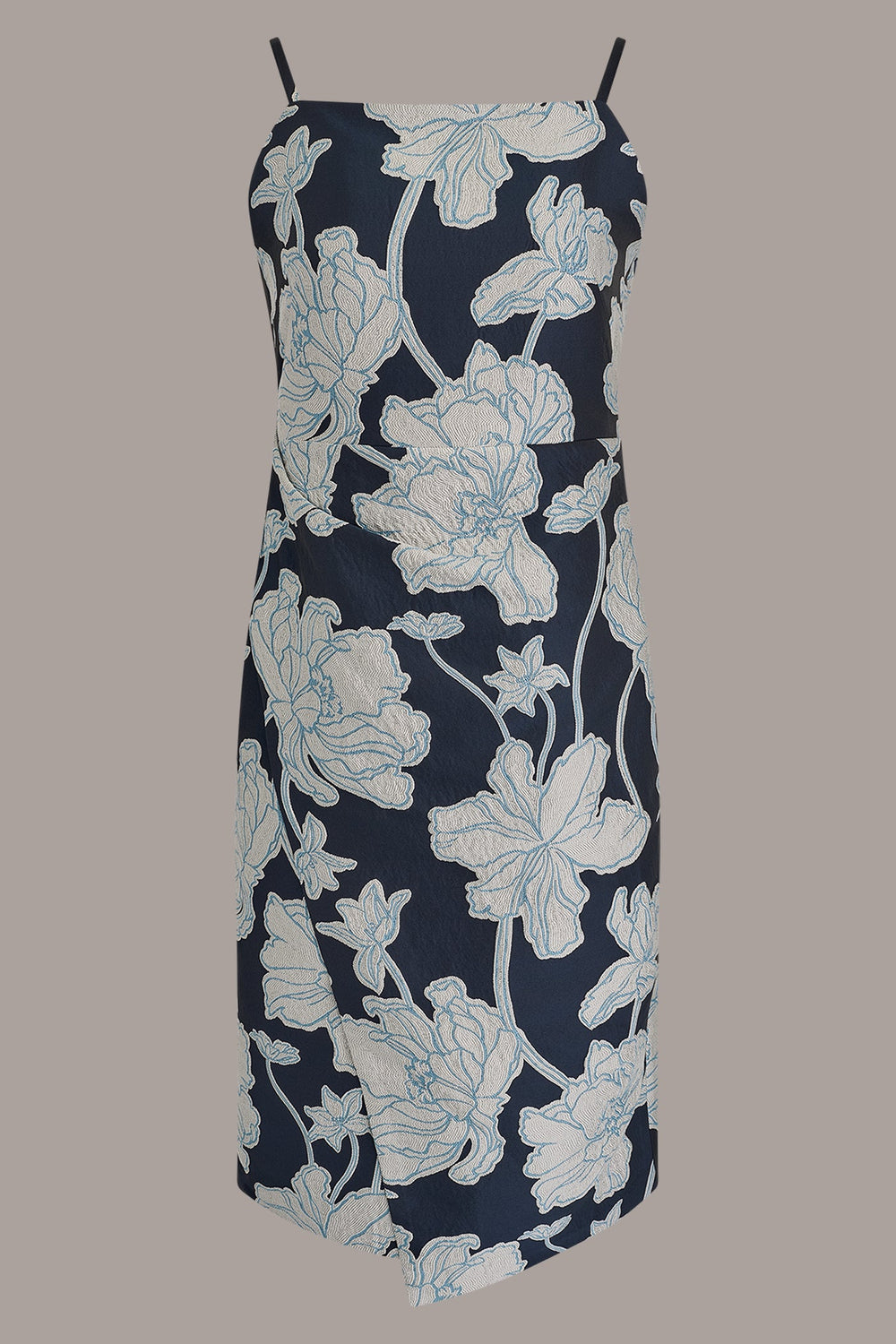 Donna Karan | SLEEVELESS FLORAL MIDI DRESS
