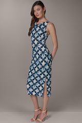 Donna Karan | SLEEVELESS MIDI HALTER DRESS