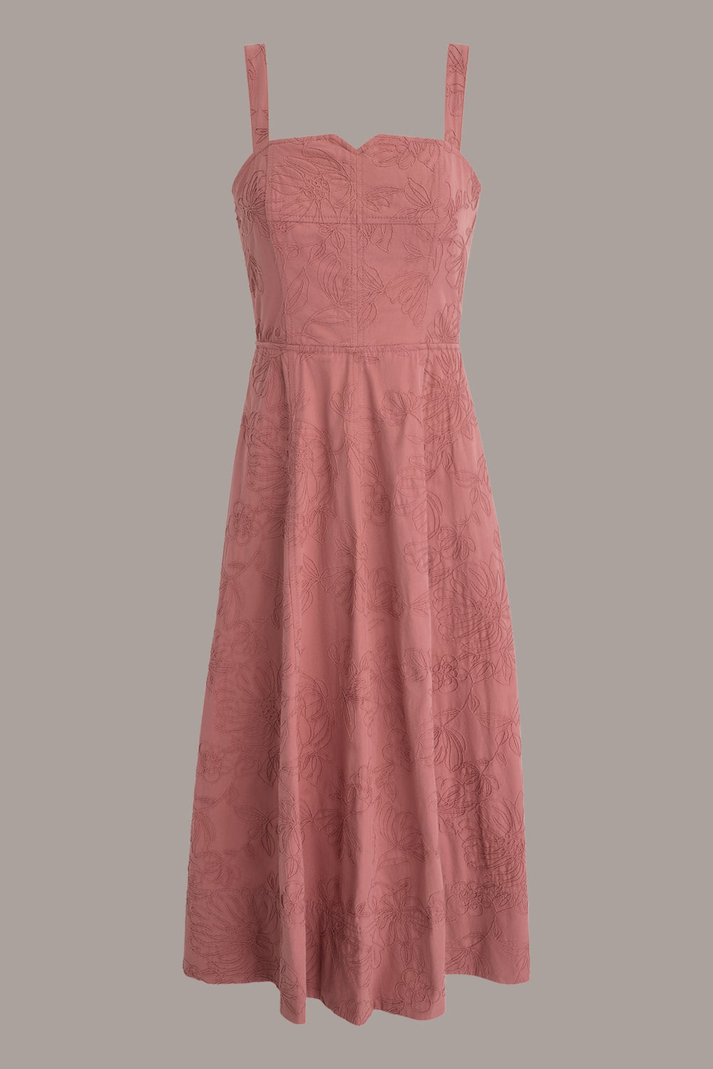 Donna Karan | SLEEVELESS MIDI FIT AND FLARE DRESS
