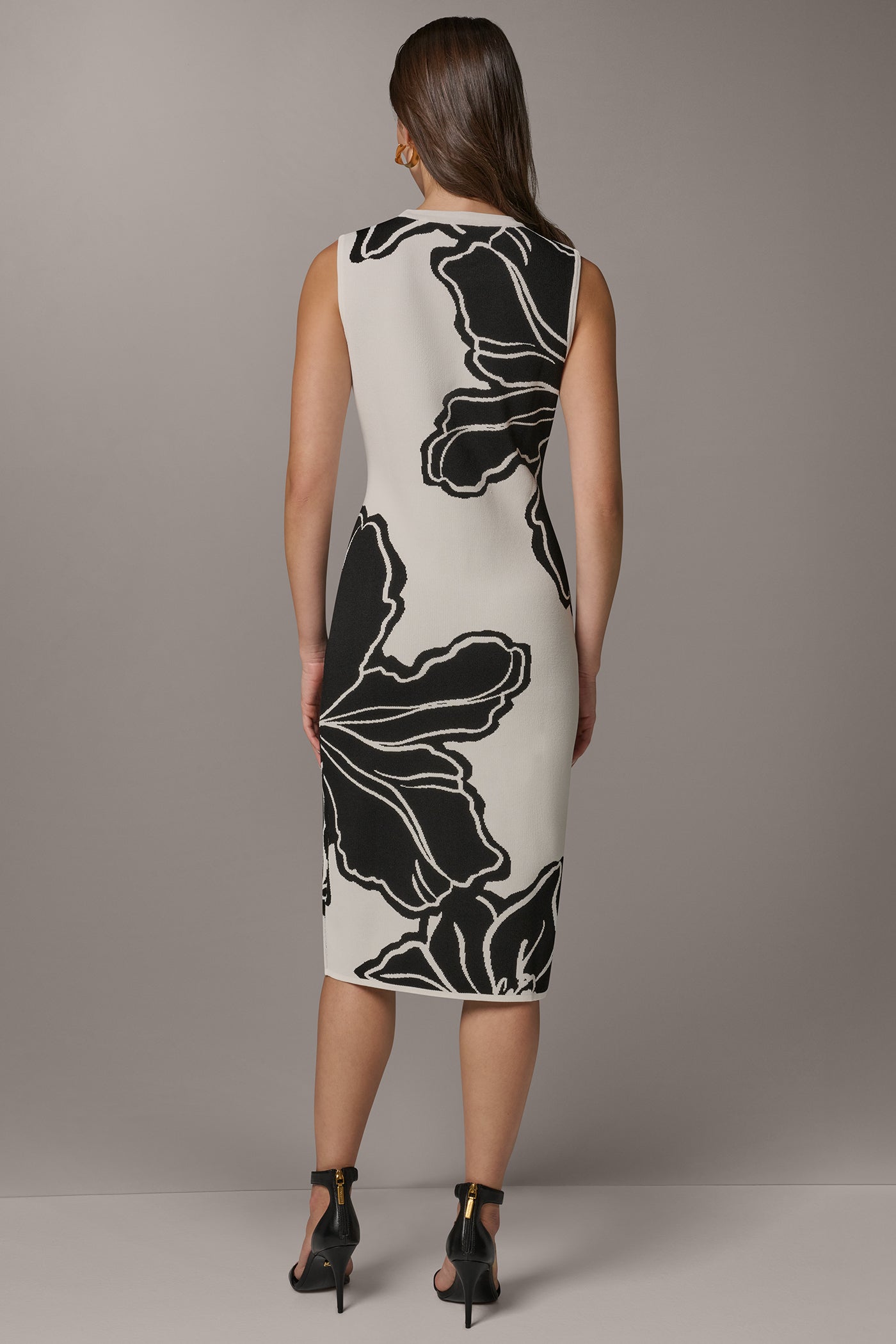 Donna Karan | SLEEVELESS MIDI SWEATER DRESS
