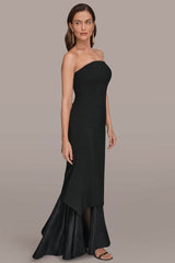 Donna Karan | STRAPLESS ORGANZA SKIRT GOWN