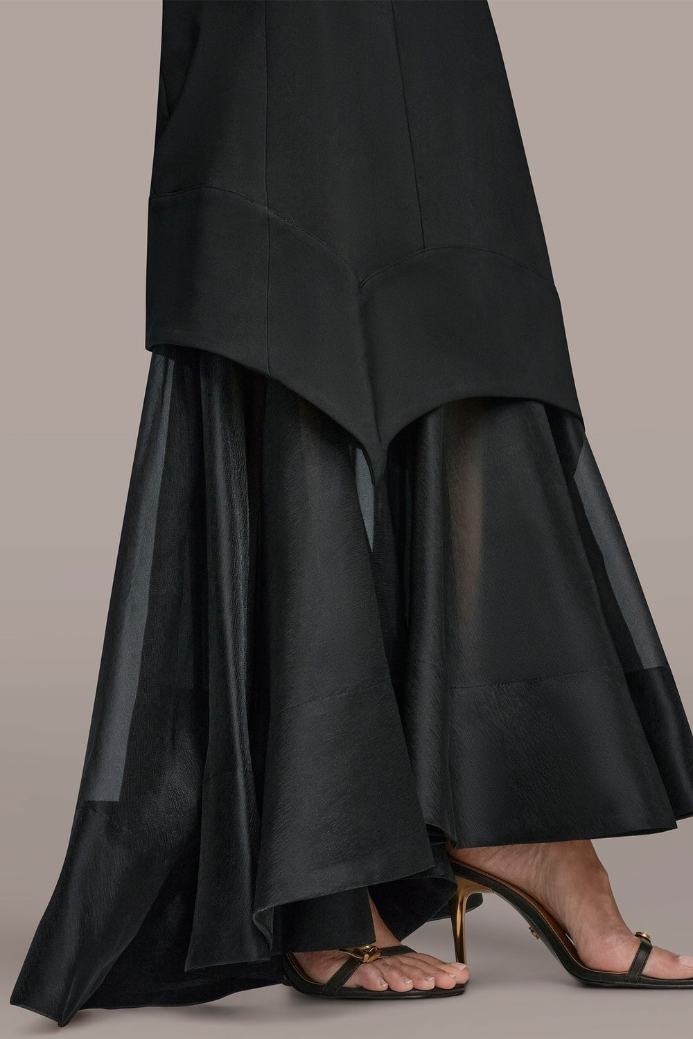 Donna Karan | STRAPLESS ORGANZA SKIRT GOWN