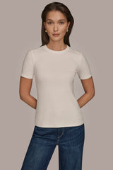 Donna Karan | SHORT SLEEVE CREW NECK TEE