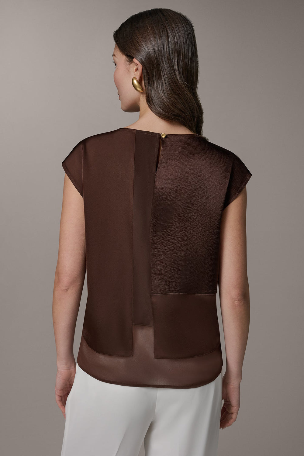 Donna Karan | MIXED MEDIA BLOUSE