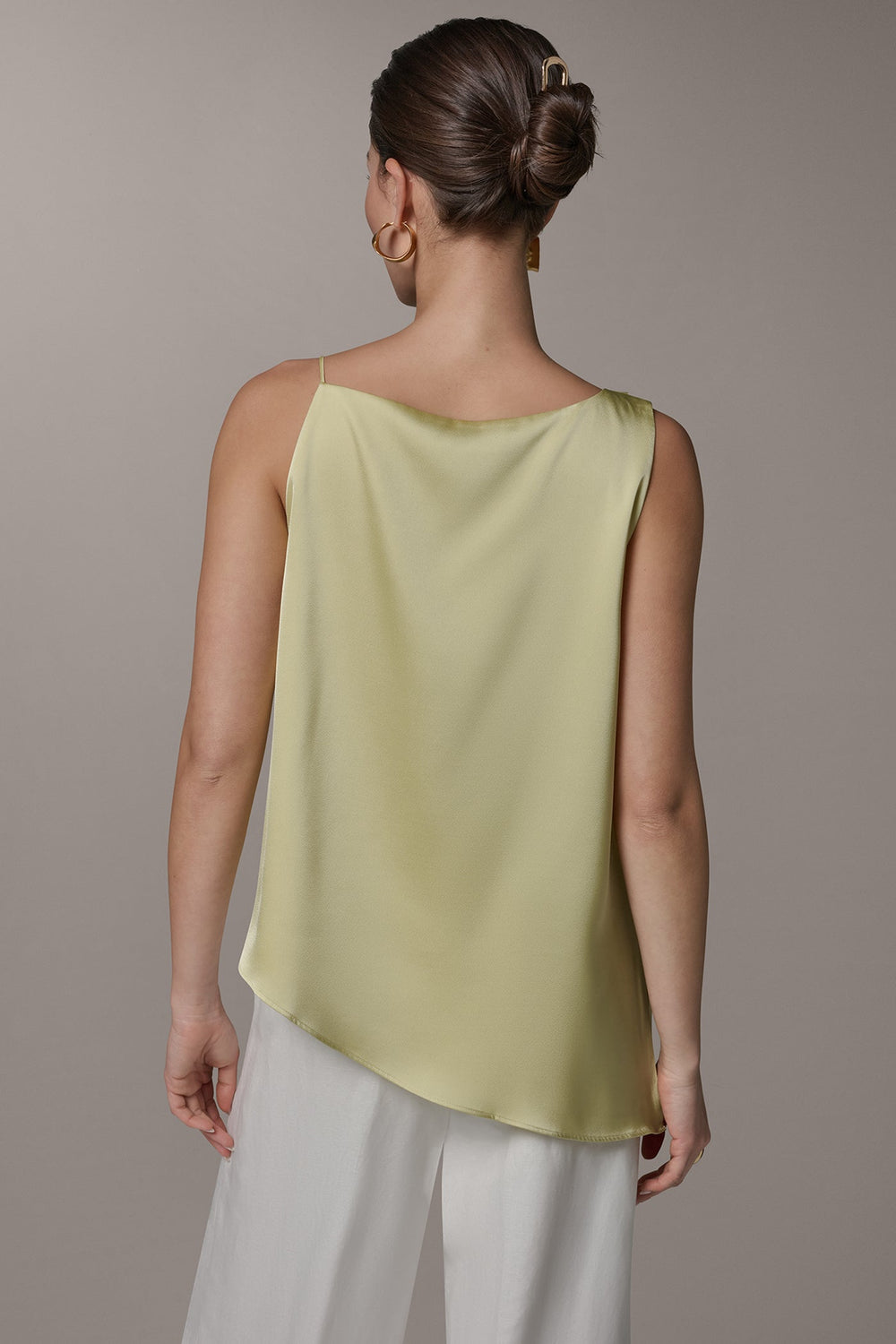 Donna Karan | SLEEVELESS ASYMMETRIC BEAD TANK