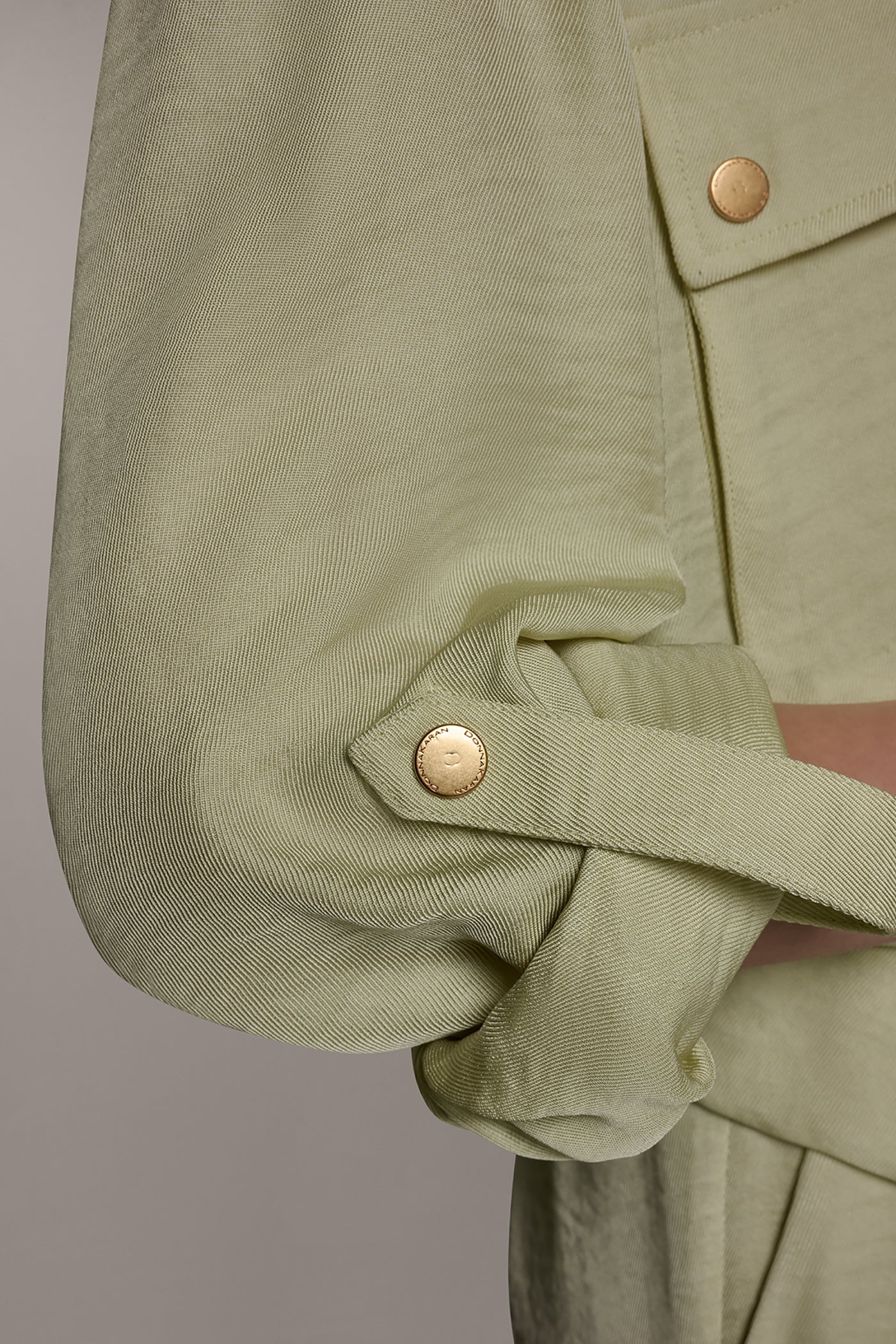 Donna Karan | LONG SLEEVE TIE WAIST SHIRT