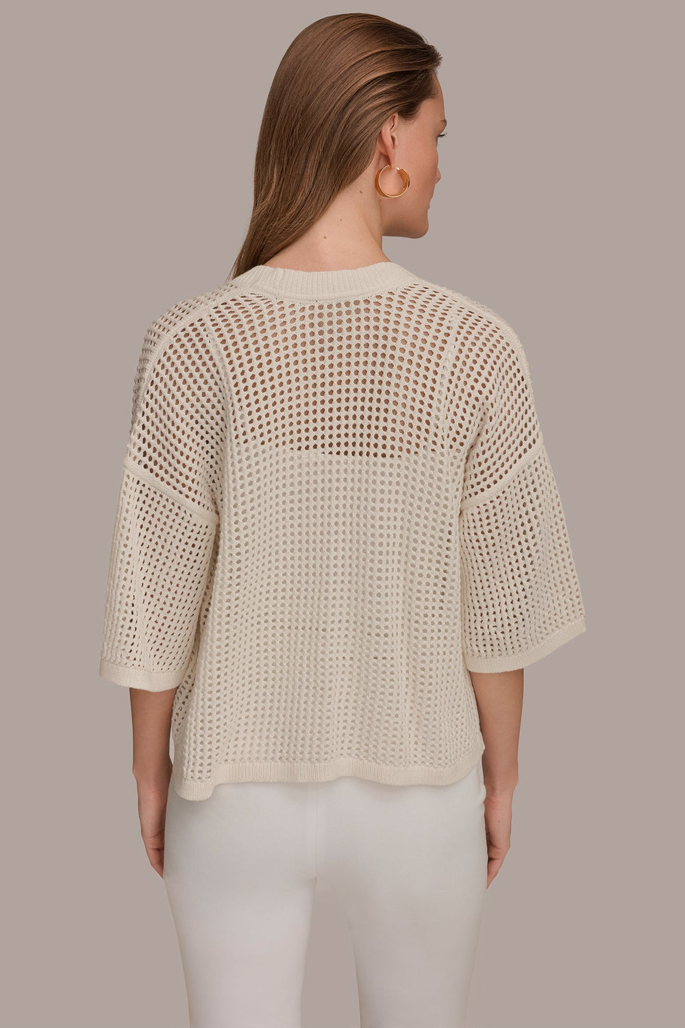 Donna Karan | OPEN STITCH CARDIGAN