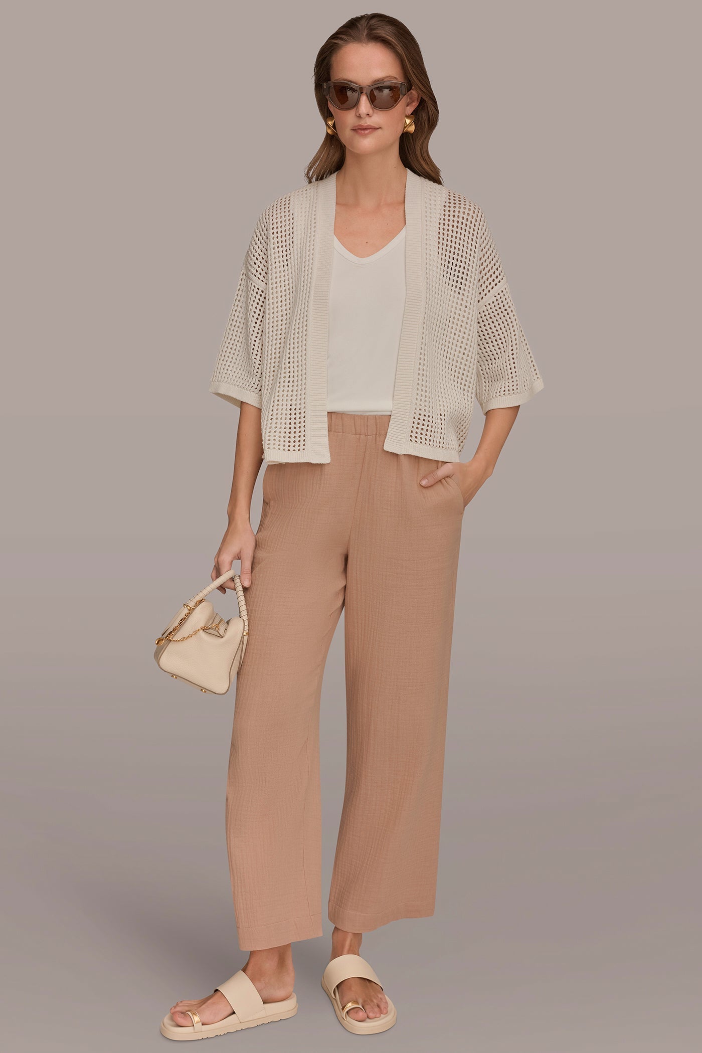 Donna Karan | OPEN STITCH CARDIGAN
