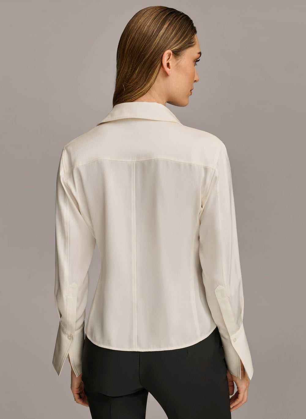 Donna Karan | COLLARED BUTTON DOWN BLOUSE