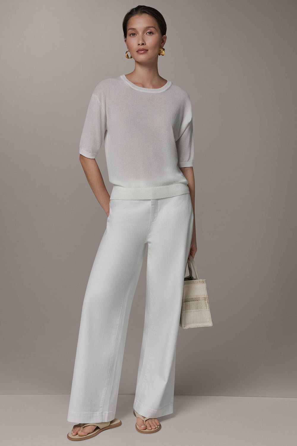 Donna Karan | ELBOW SLEEVE SWEATER