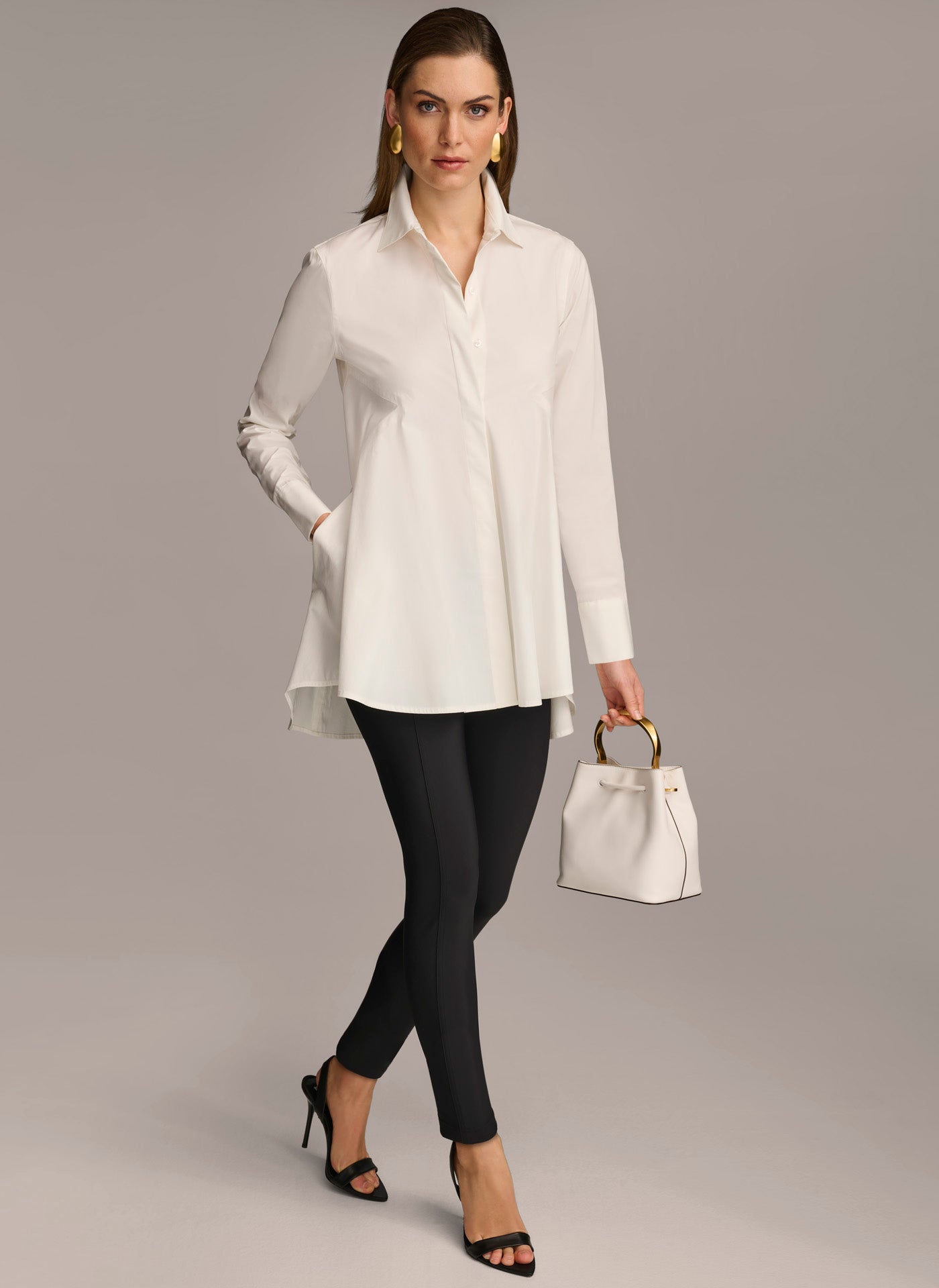 Donna Karan | LONG SLEEVE A-LINE TUNIC