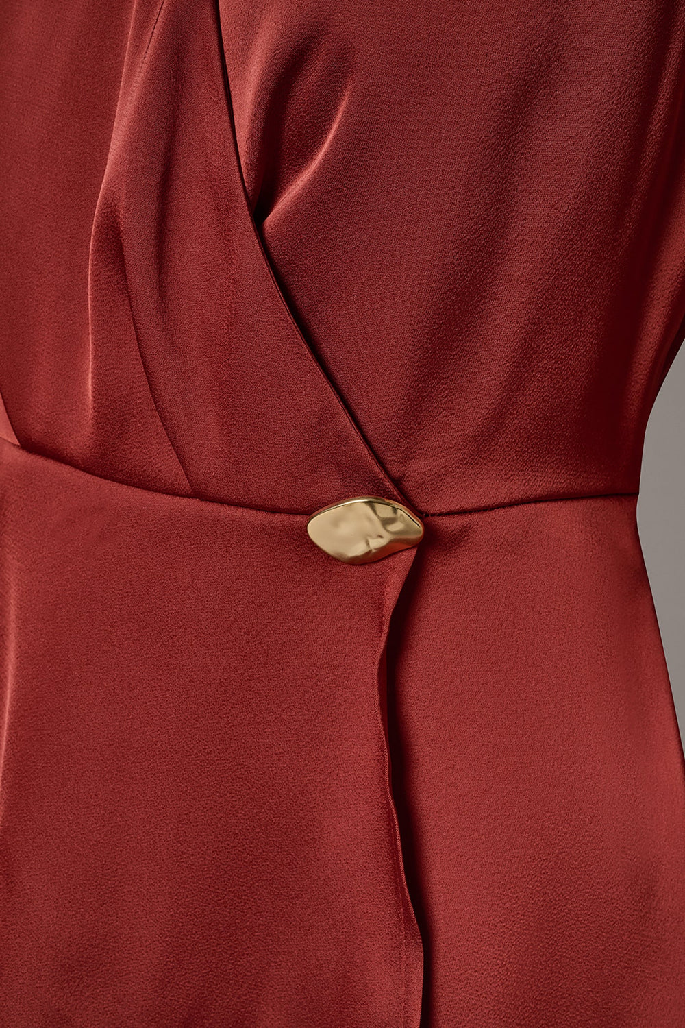 Donna Karan | SLEEVELESS WRAP-EFFECT ASYMMETRIC PEPLUM BLOUSE