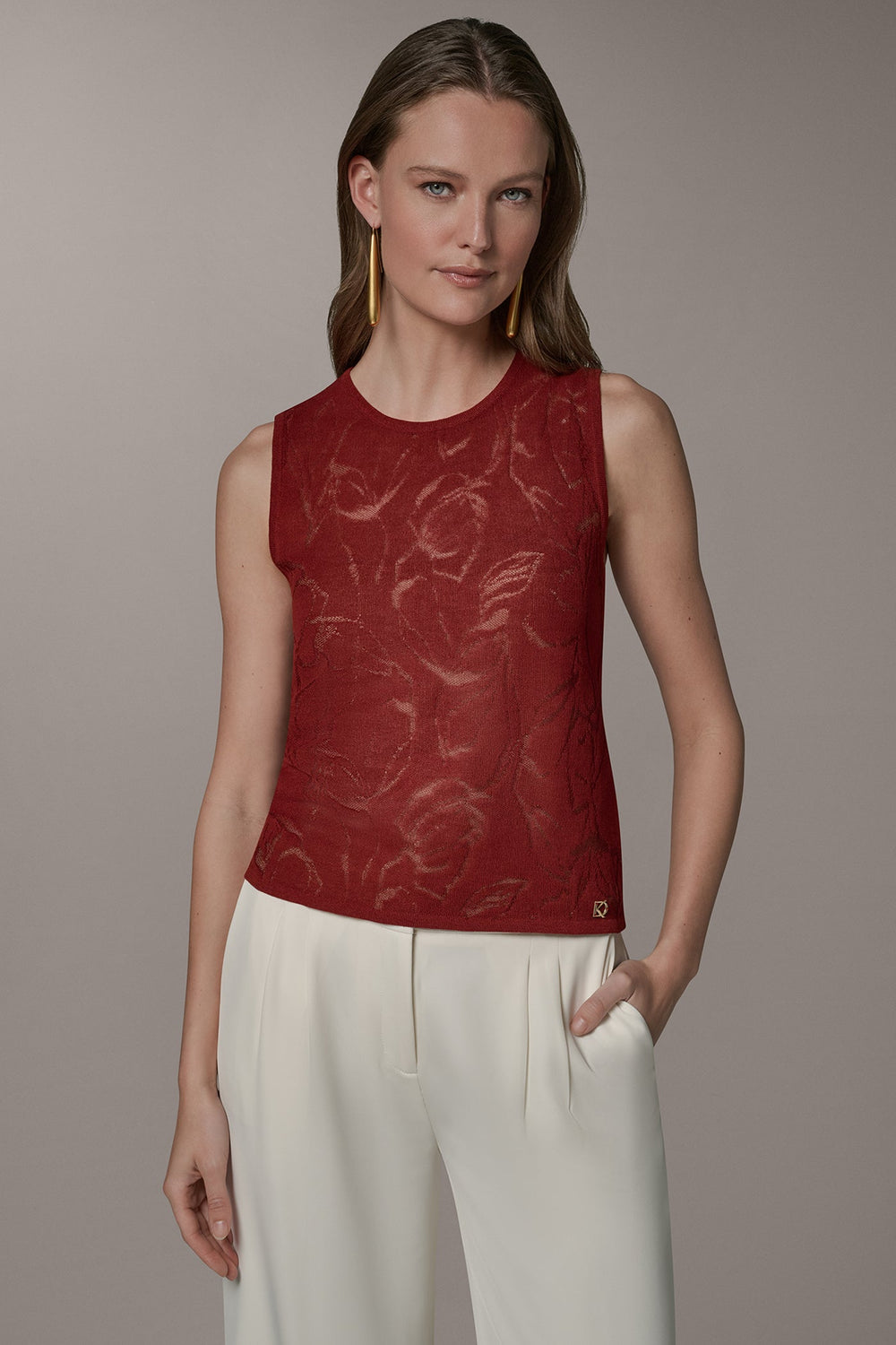 Donna Karan | CREW NECK TOP