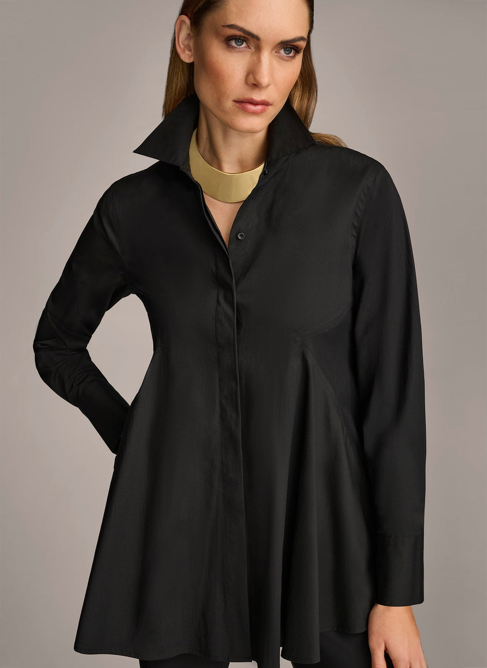 Donna Karan | LONG SLEEVE A-LINE TUNIC