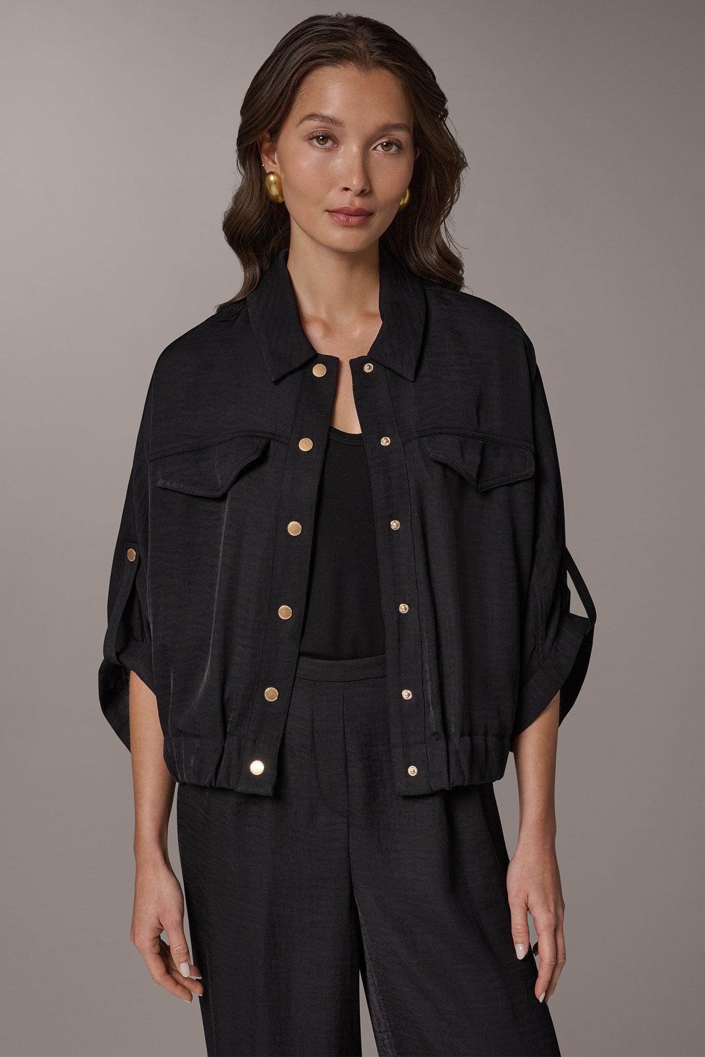 Donna Karan | CINCHED HEM SHIRT