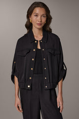 Donna Karan | CINCHED HEM SHIRT