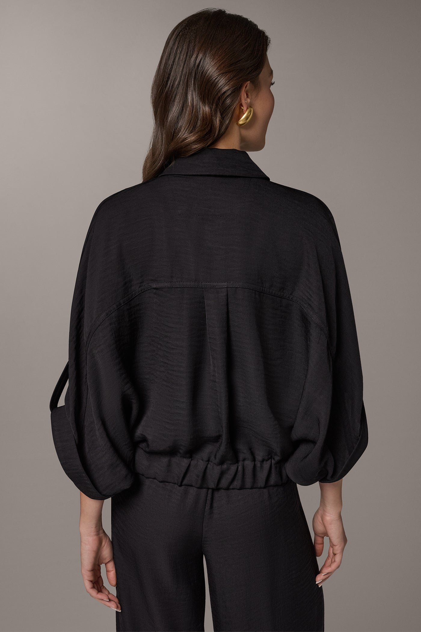 Donna Karan | CINCHED HEM SHIRT