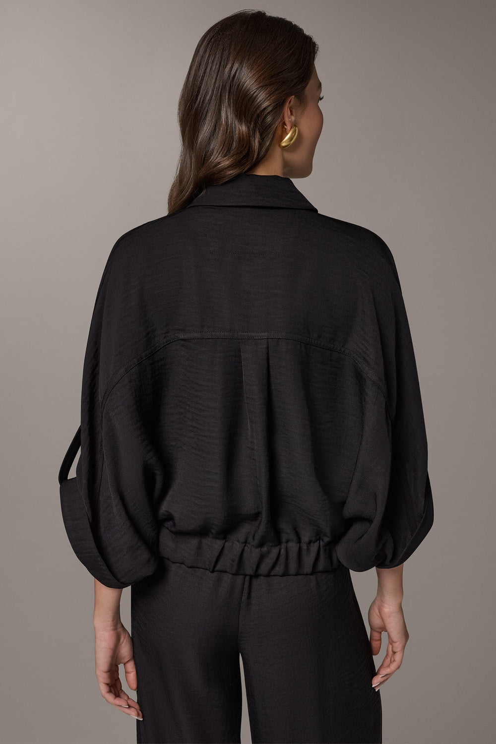Donna Karan | CINCHED HEM SHIRT