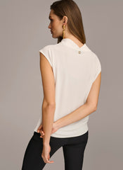 Donna Karan | SLEEVELESS COWL NECK TOP