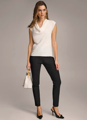 Donna Karan | SLEEVELESS COWL NECK TOP
