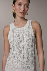 Donna Karan | SLEEVELESS SEQUIN SWEATER TANK