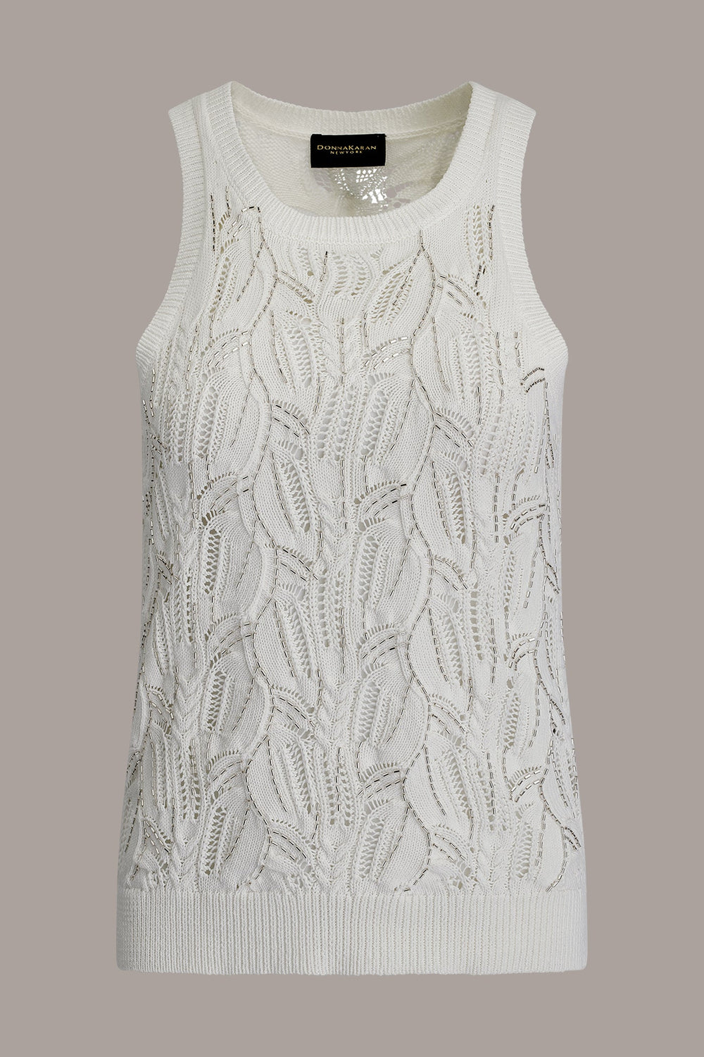 Donna Karan | SLEEVELESS SEQUIN SWEATER TANK