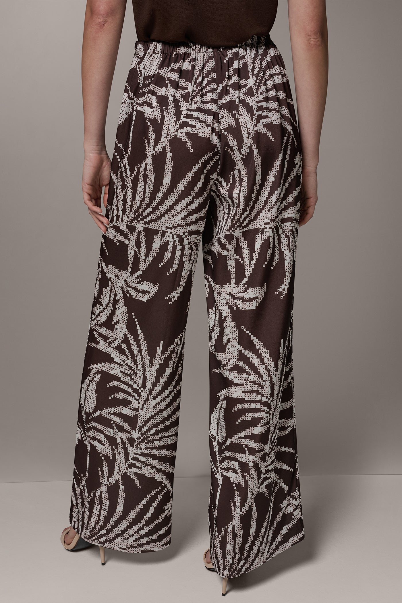 Donna Karan | HIGH-RISE PRINT WIDE-LEG PANT