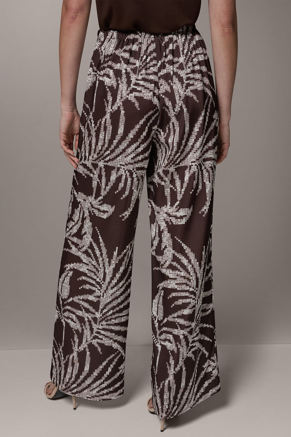 Donna Karan | HIGH-RISE PRINT WIDE-LEG PANT
