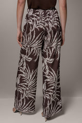 Donna Karan | HIGH-RISE PRINT WIDE-LEG PANT