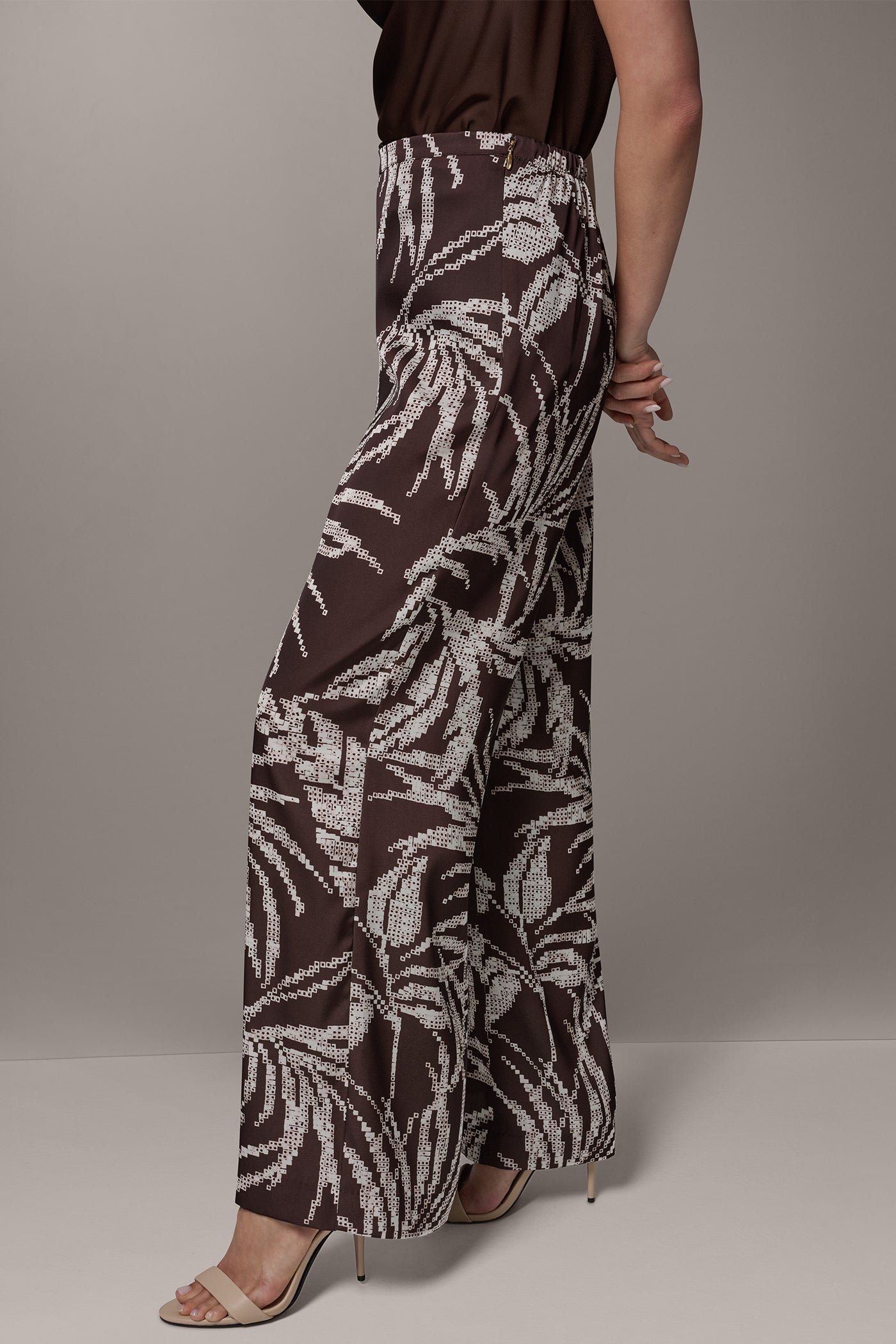 Donna Karan | HIGH-RISE PRINT WIDE-LEG PANT
