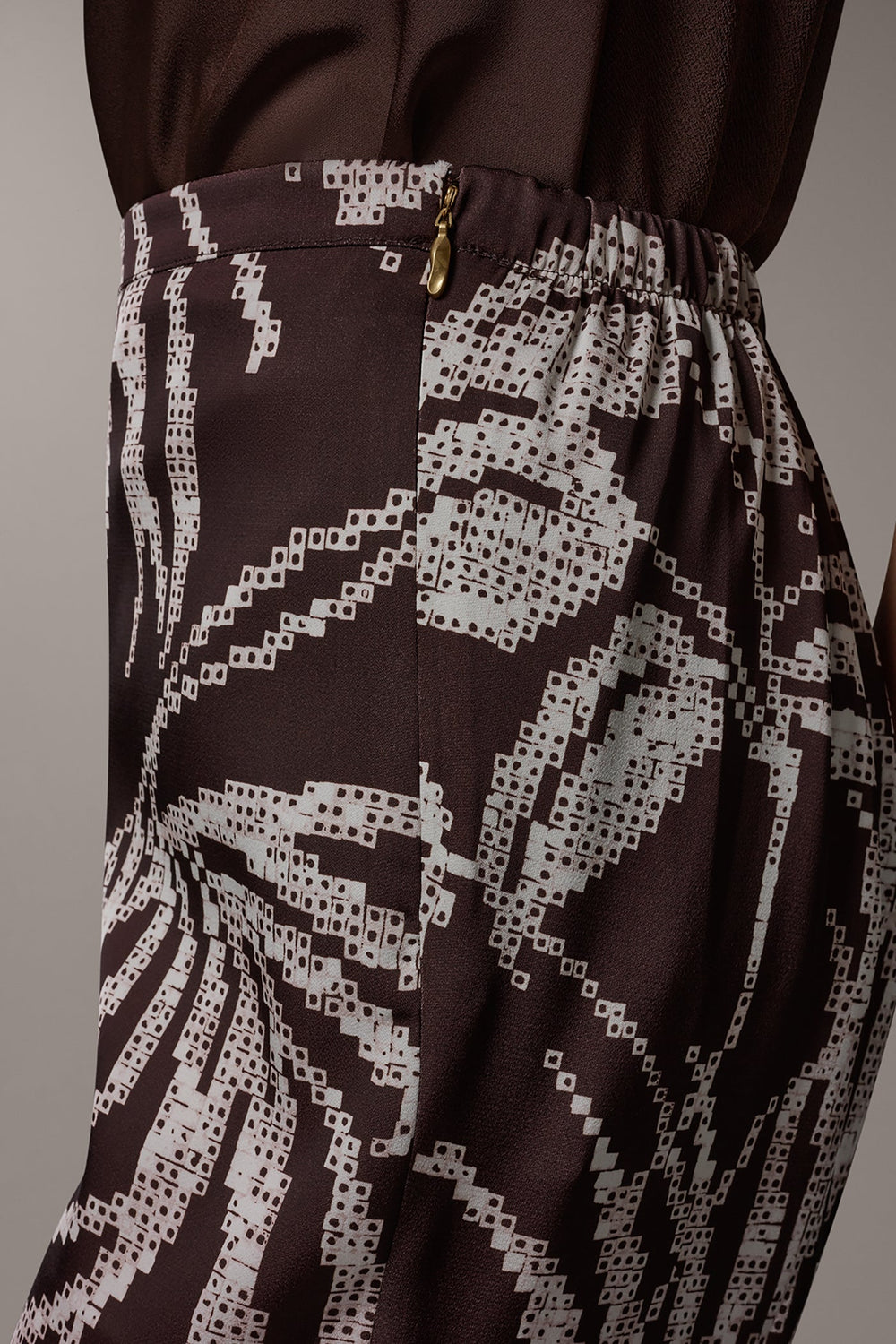 Donna Karan | HIGH-RISE PRINT WIDE-LEG PANT