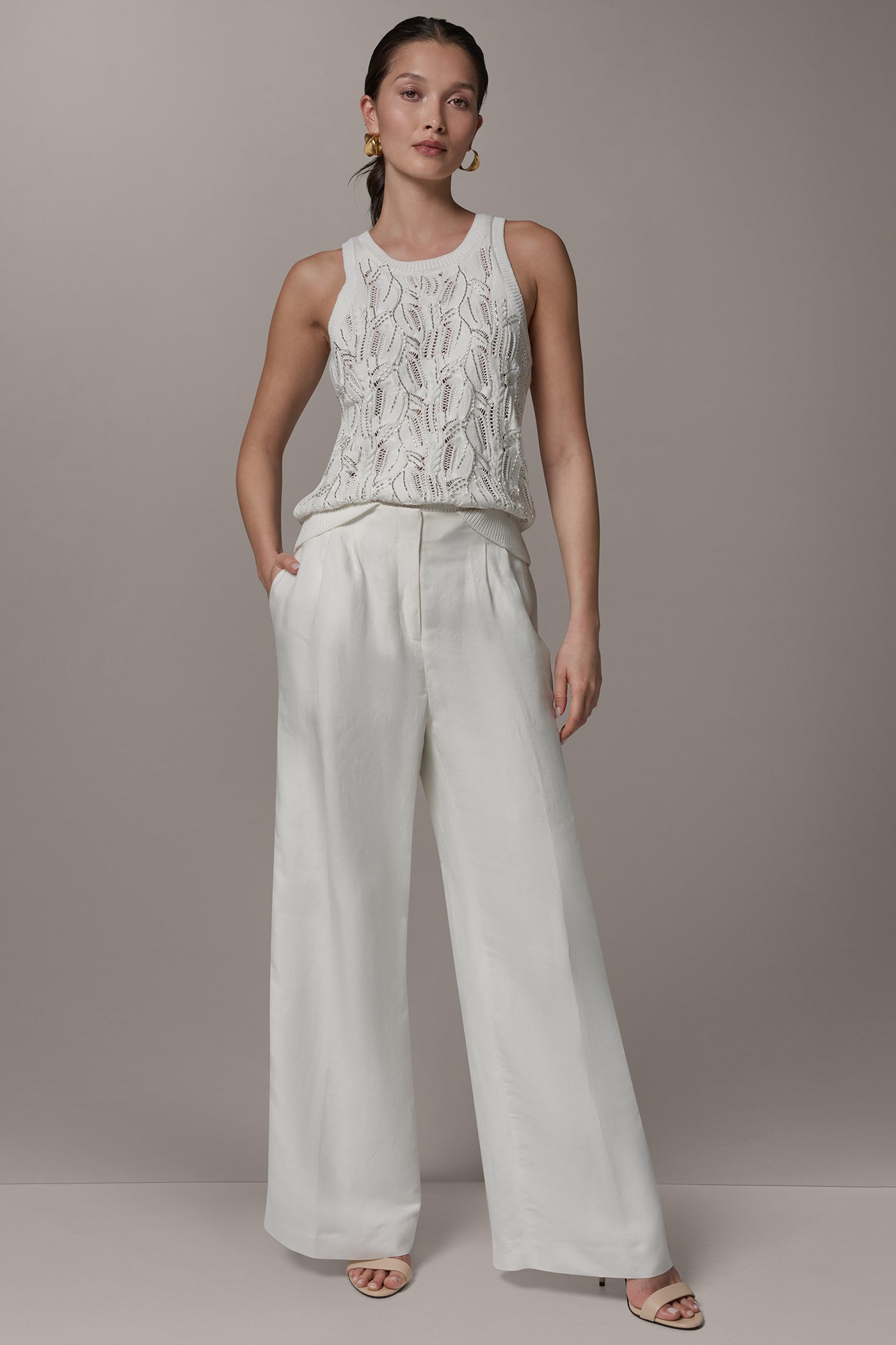 Donna Karan | HIGH-RISE WIDE-LEG PANT