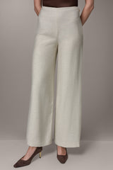 Donna Karan | EXTRA HIGH-RISE MÈLANGE WIDE-LEG PANT