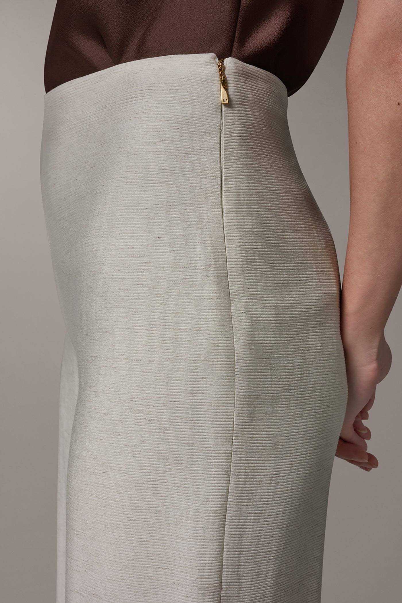 Donna Karan | EXTRA HIGH-RISE MÈLANGE WIDE-LEG PANT