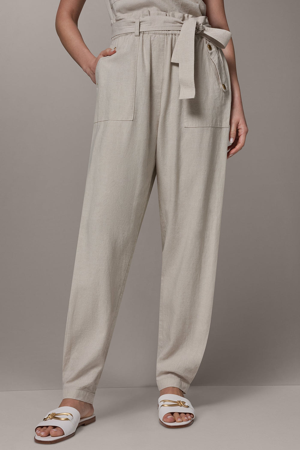 Donna Karan | RELAXED PAPERBAG ANKLE PANT