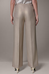 Donna Karan | EXTRA HIGH-RISE METALLIC WIDE-LEG PANT