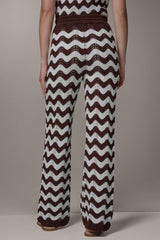 Donna Karan | HIGH-RISE POINTELLE STRIPE PULL ON PANT