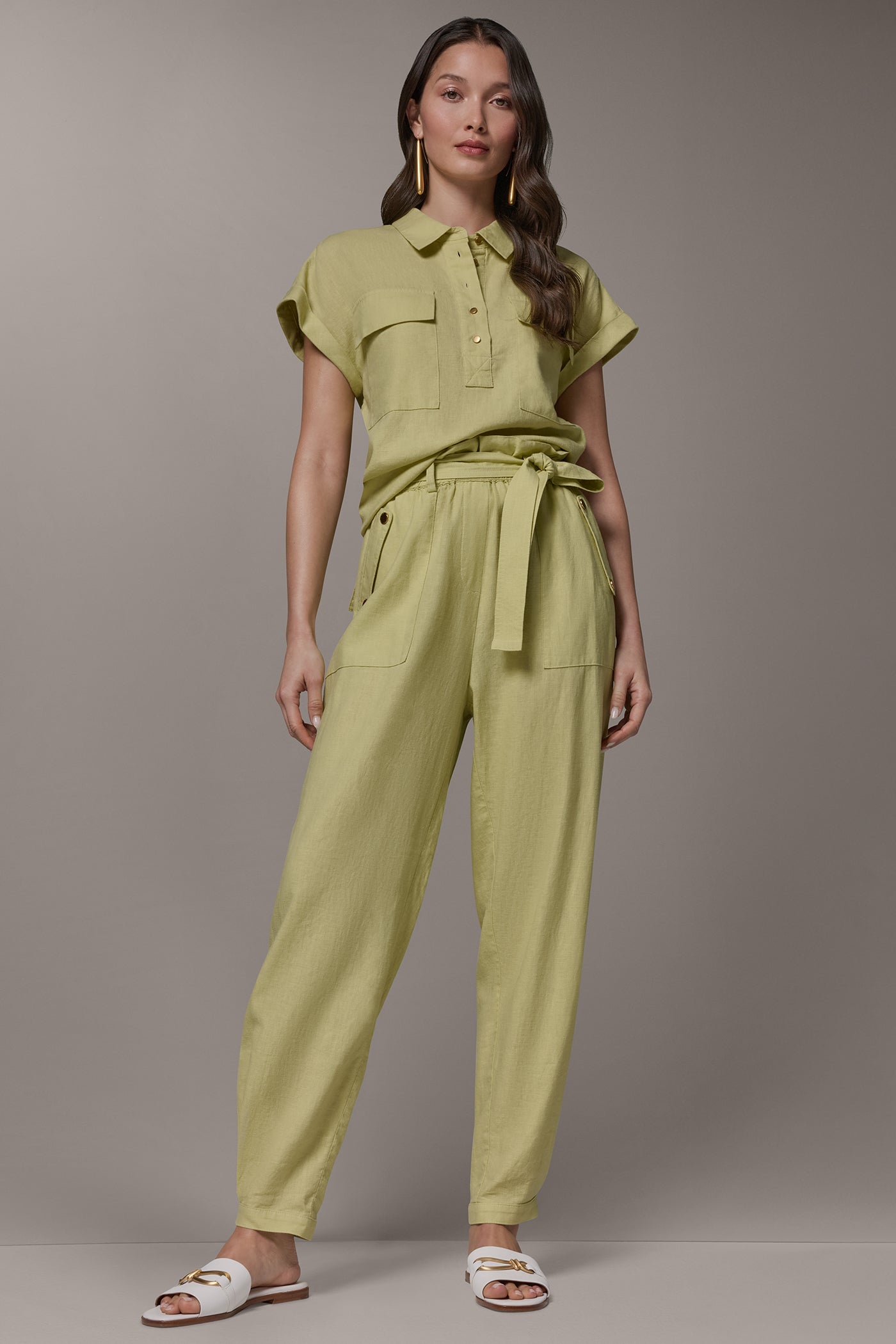 Donna Karan | RELAXED PAPERBAG ANKLE PANT