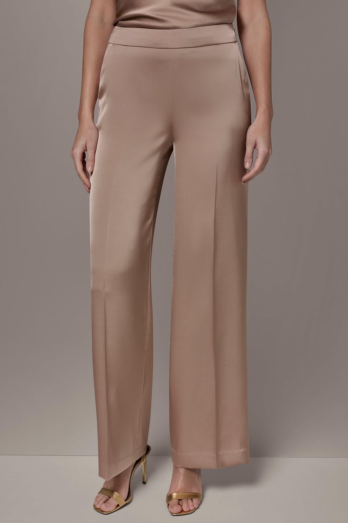 Donna Karan | SATIN EXTRA HIGH-RISE WIDE-LEG SUIT PANT