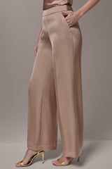 Donna Karan | SATIN EXTRA HIGH-RISE WIDE-LEG SUIT PANT