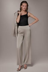 Donna Karan | SATIN EXTRA HIGH-RISE WIDE-LEG SUIT PANT
