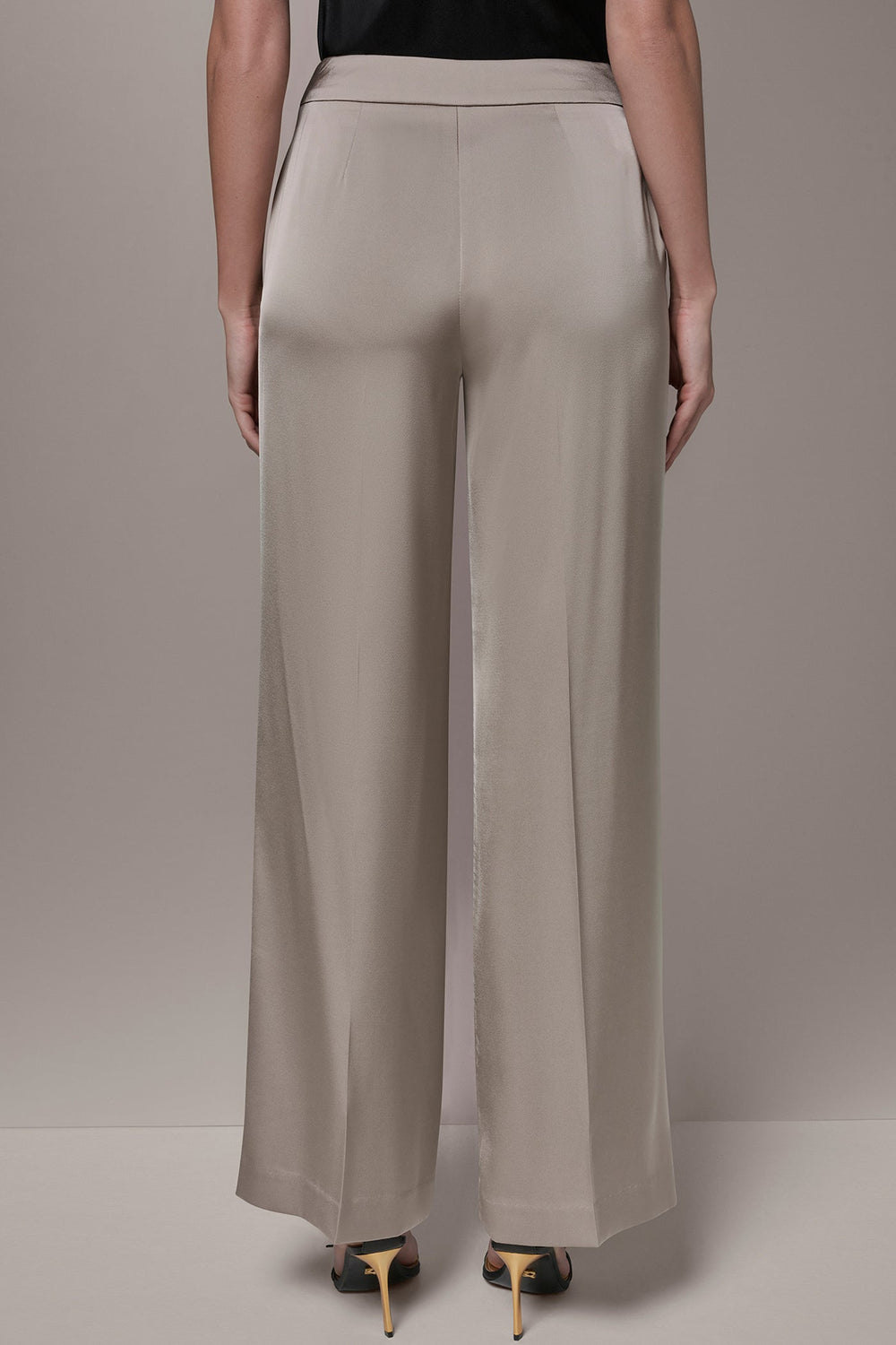 Donna Karan | SATIN EXTRA HIGH-RISE WIDE-LEG SUIT PANT