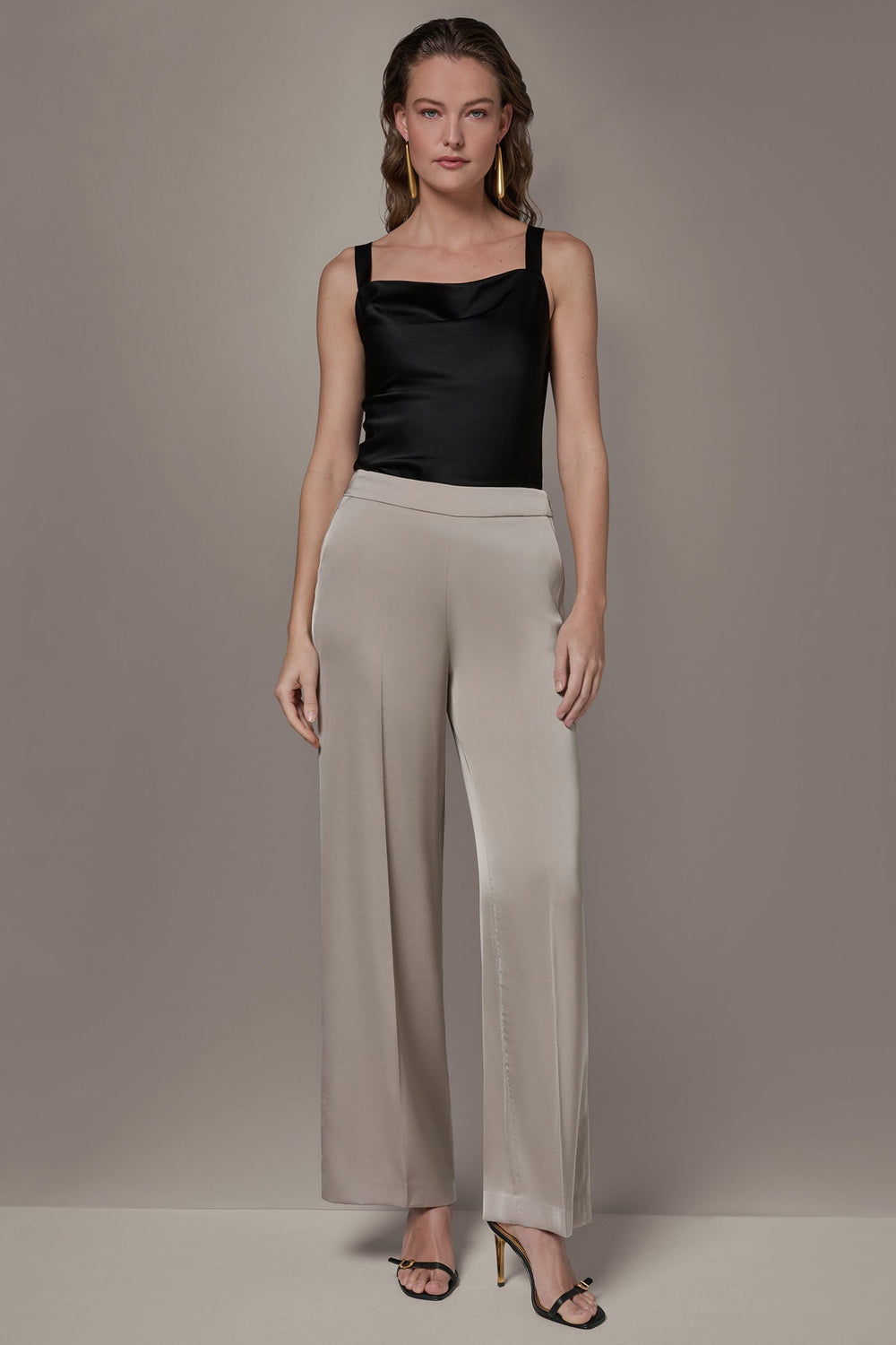 Donna Karan | SATIN EXTRA HIGH-RISE WIDE-LEG SUIT PANT