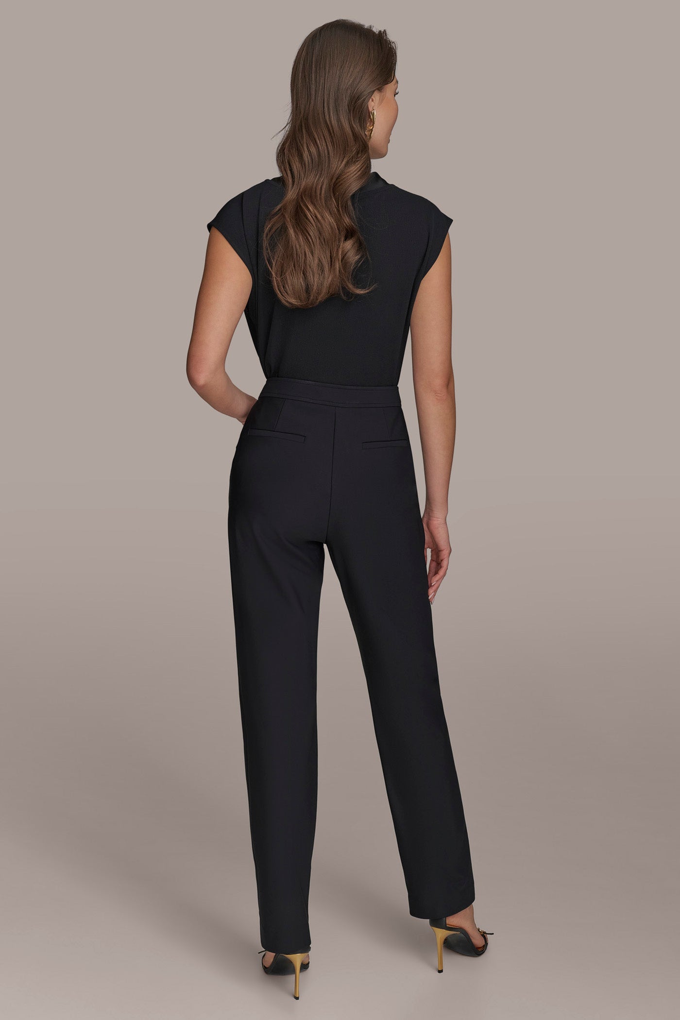 Donna Karan | FLAT FRONT STRAIGHT PANT