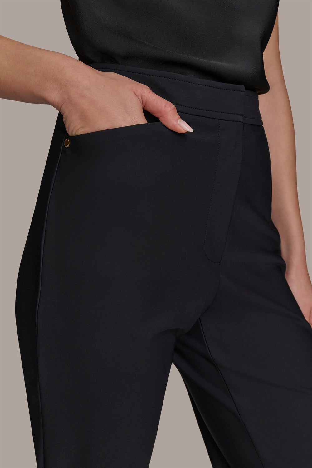 Donna Karan | FLAT FRONT STRAIGHT PANT